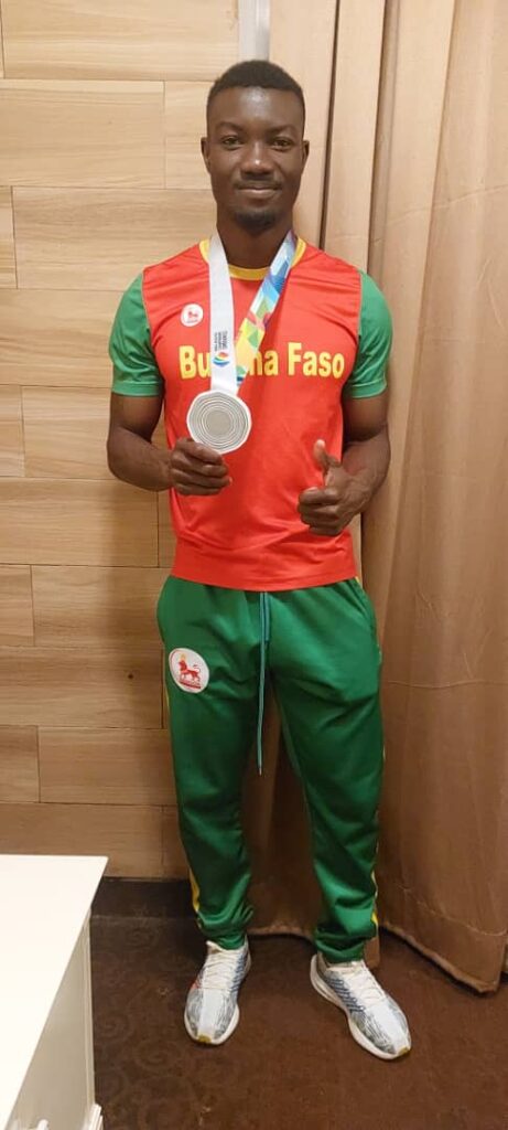 Hugues Fabrice is, first Olympics medal winner of Burkina Faso in Wendok BF jersey