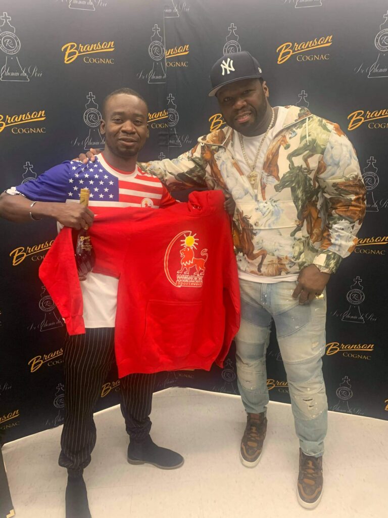 With rapper and entrepreneur Curtis Jackson aka 50 cent